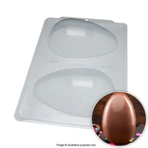 Smooth Egg Chocolate Mould 500g - Click Image to Close